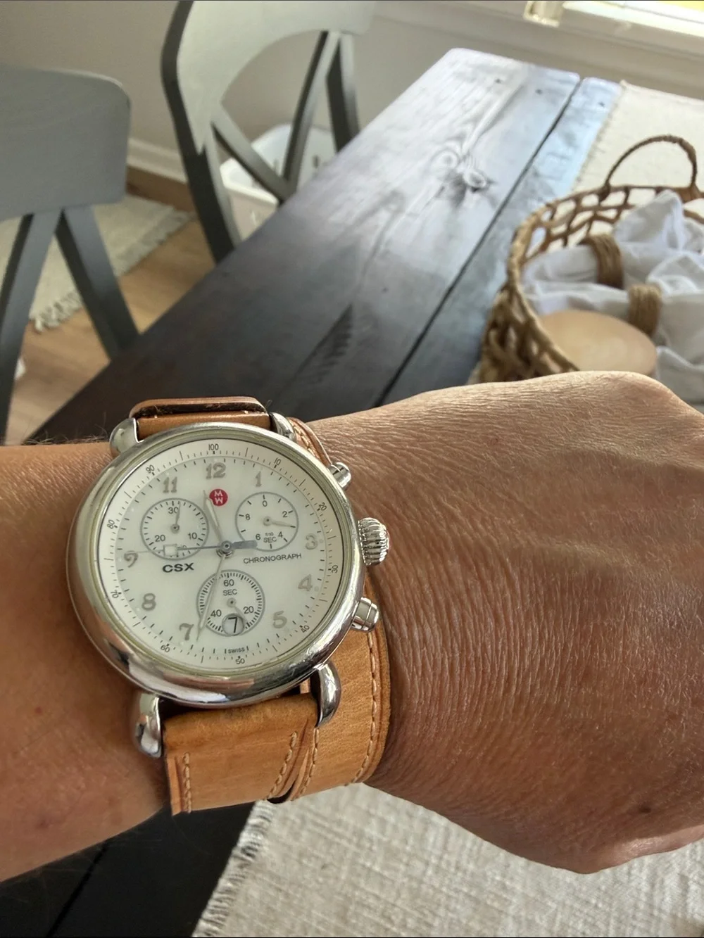 💕 Vintage Authentic Michele Chronograph CSX women’s watch
